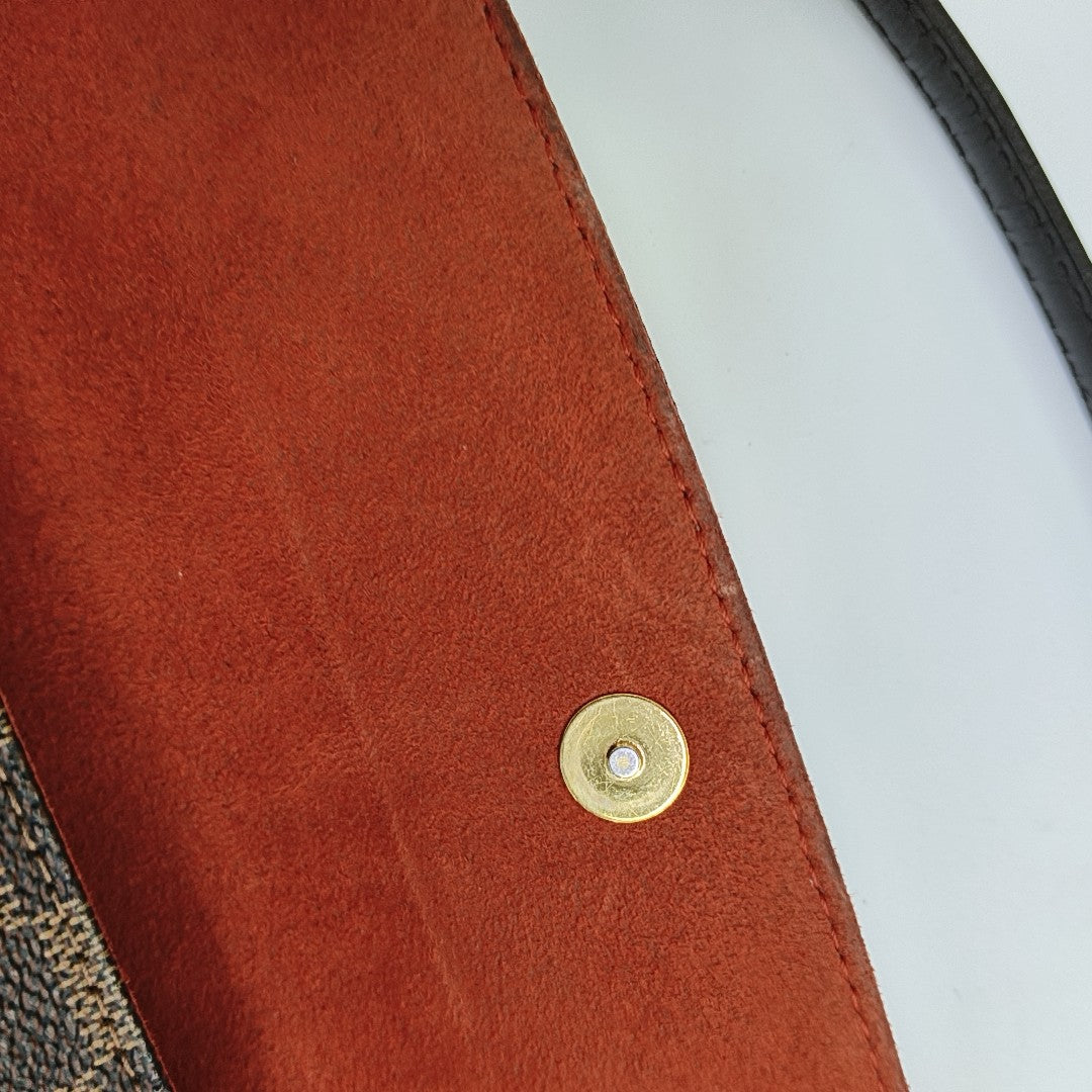 RECOLETA Damier Ebene Coated Canvas Brown