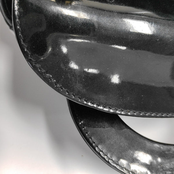 Lady Dior Mini Cannage Patent Leather Black