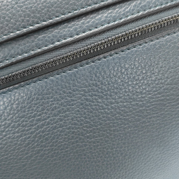 TRAPEZE Medium Calfskin Blue