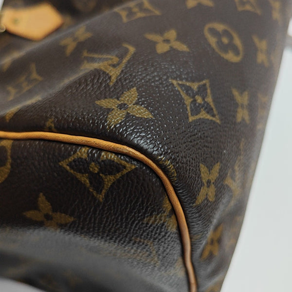 SPEEDY 30 Monogram Coated Canvas Brown