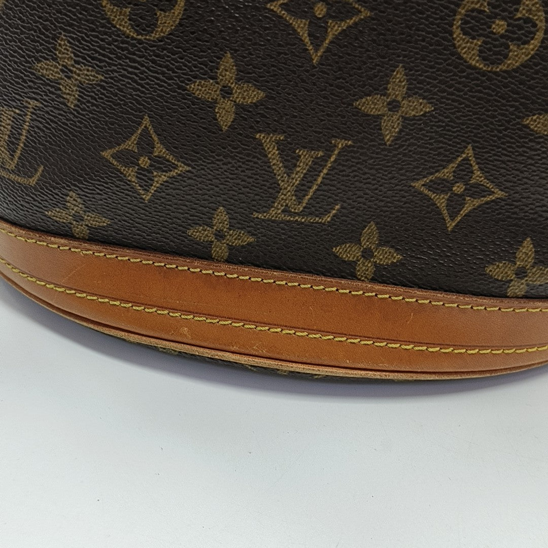 BUCKET PM Monogram Coated Canvas Brown