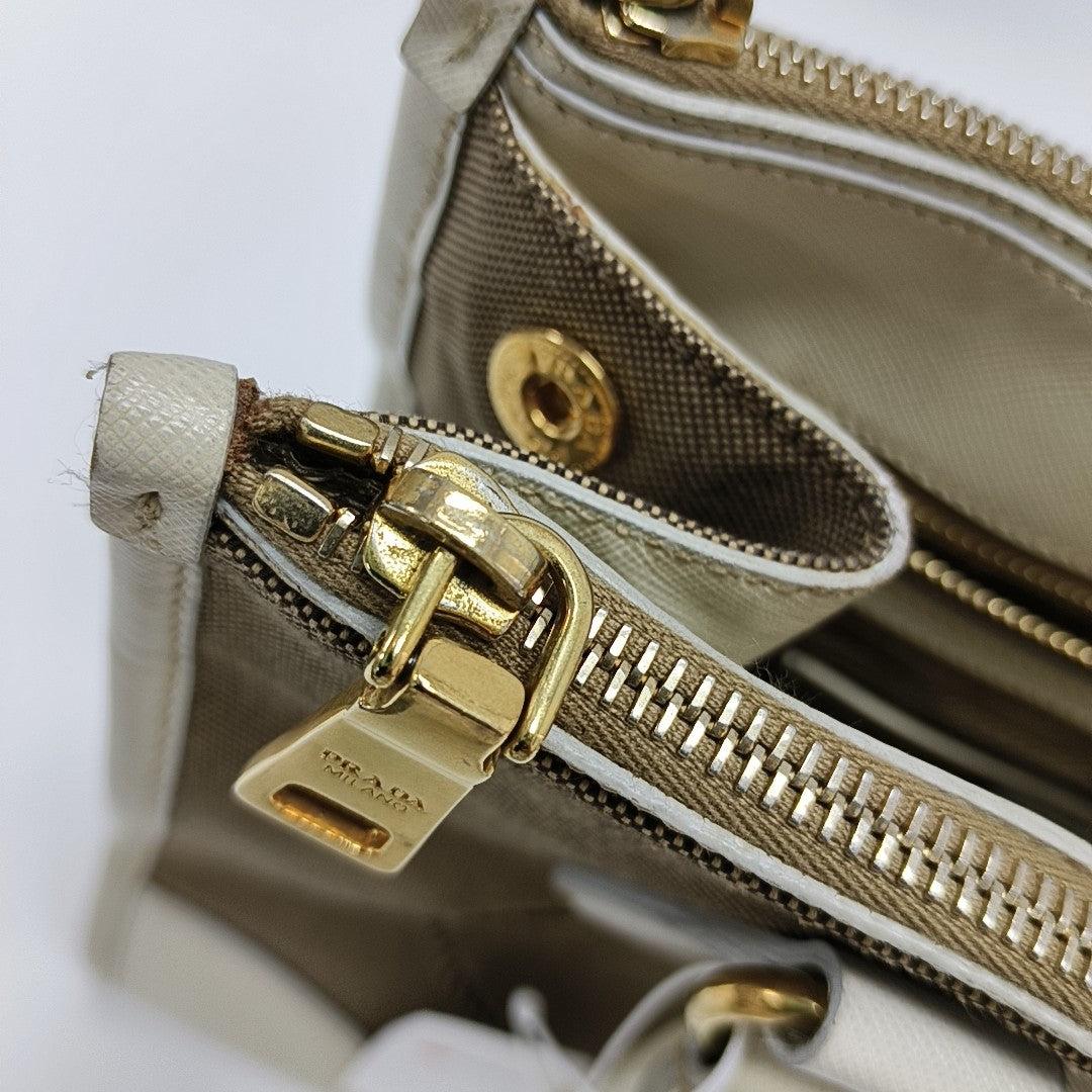 Canvas Top Handle Bag Brown