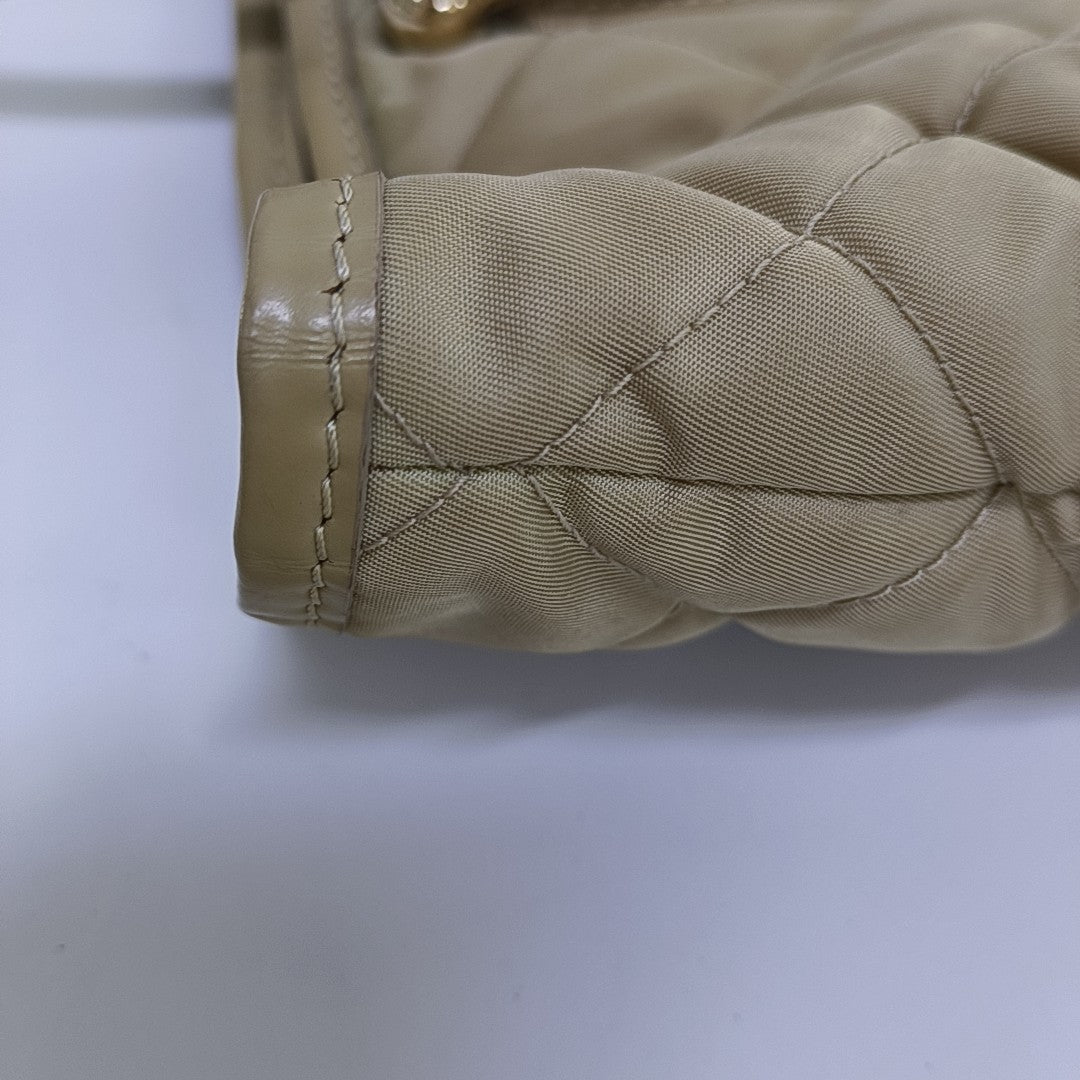 Quilted Nylon Beige