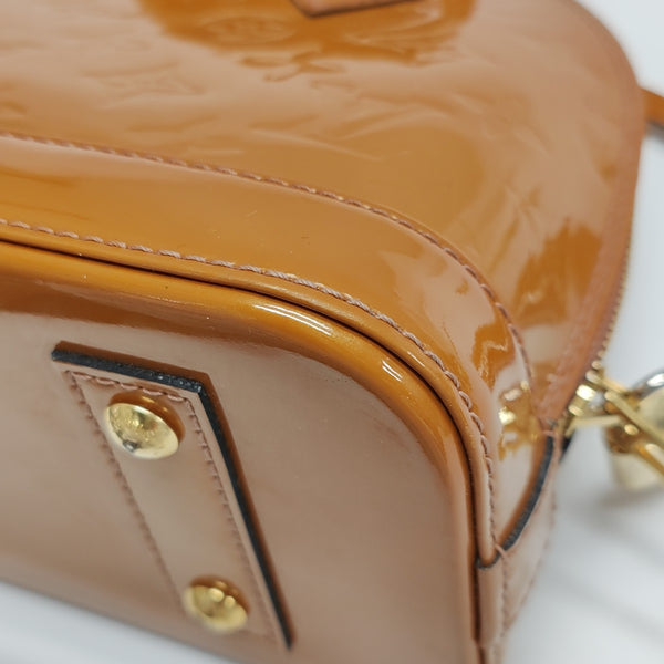 ALMA BB Monogram Patent Leather Yellow