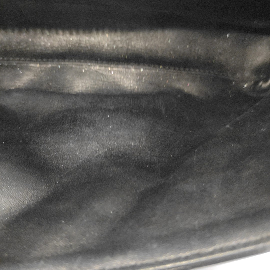 B. Medium Quilted Calfskin Black