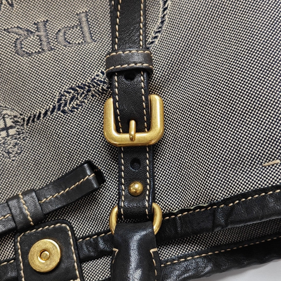 Fabric Shoulder Bag Gray