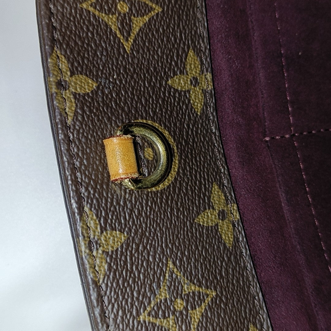 MONTAIGNE BB Monogram Coated Canvas Brown