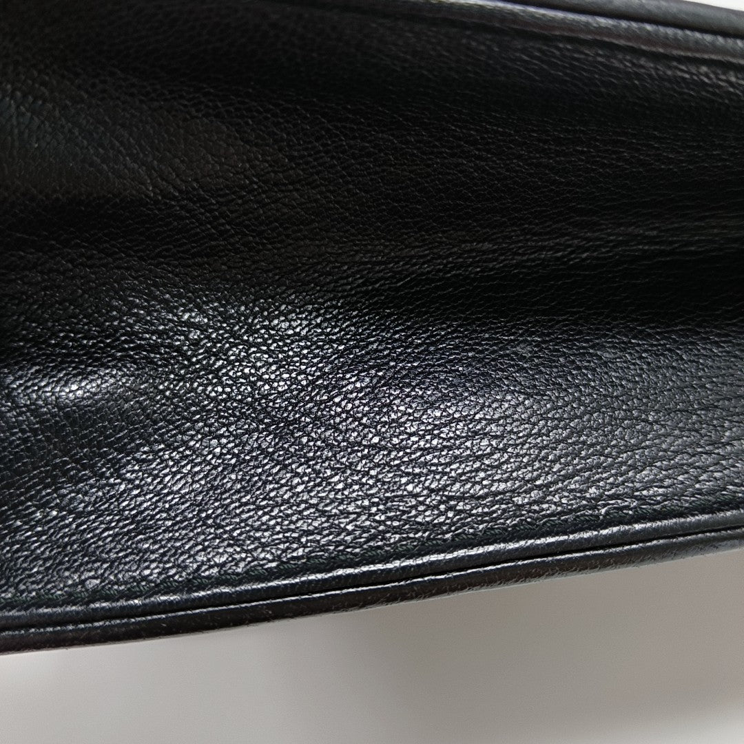 Calfskin Shoulder Bag Black