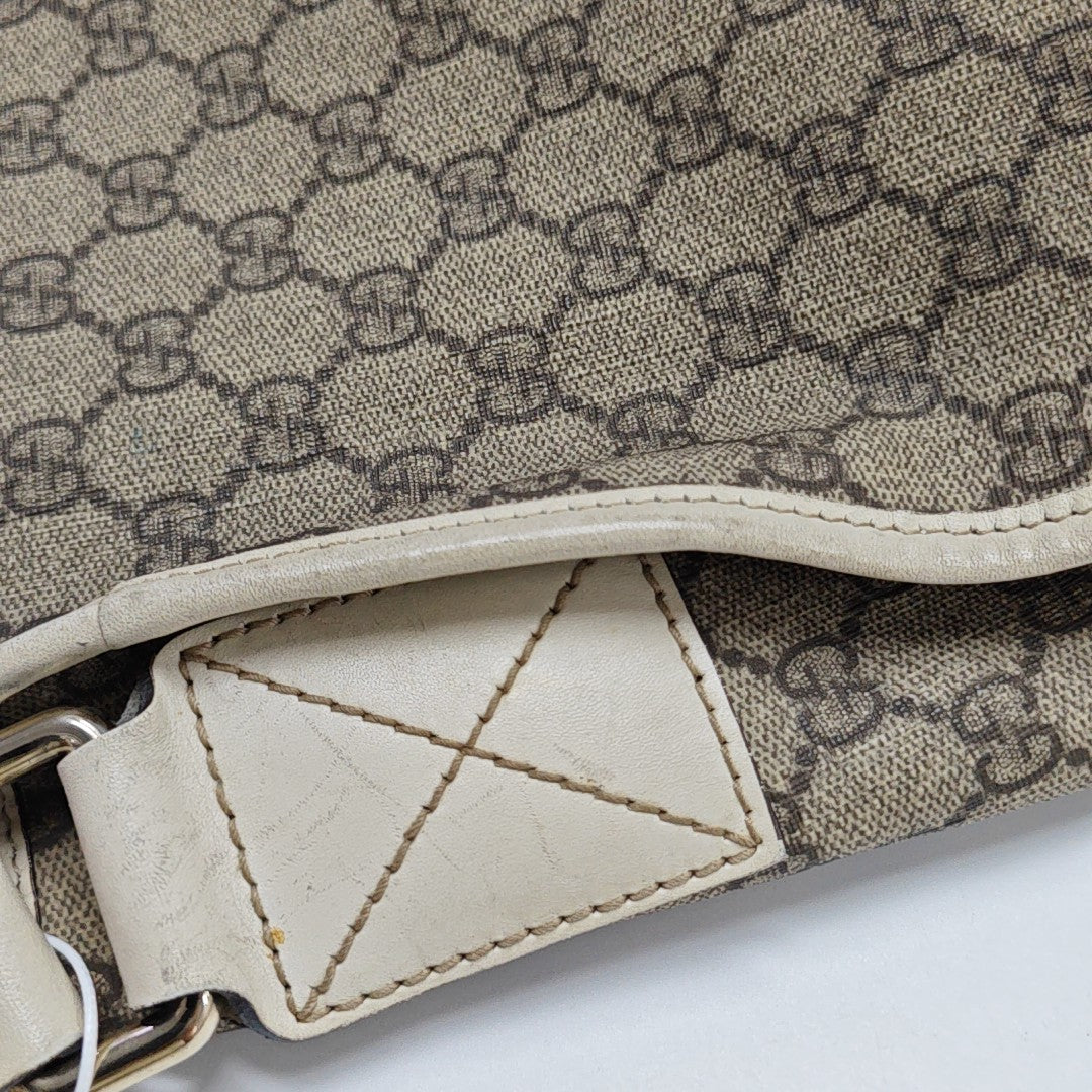 GG Supreme Monogram Coated Canvas Beige