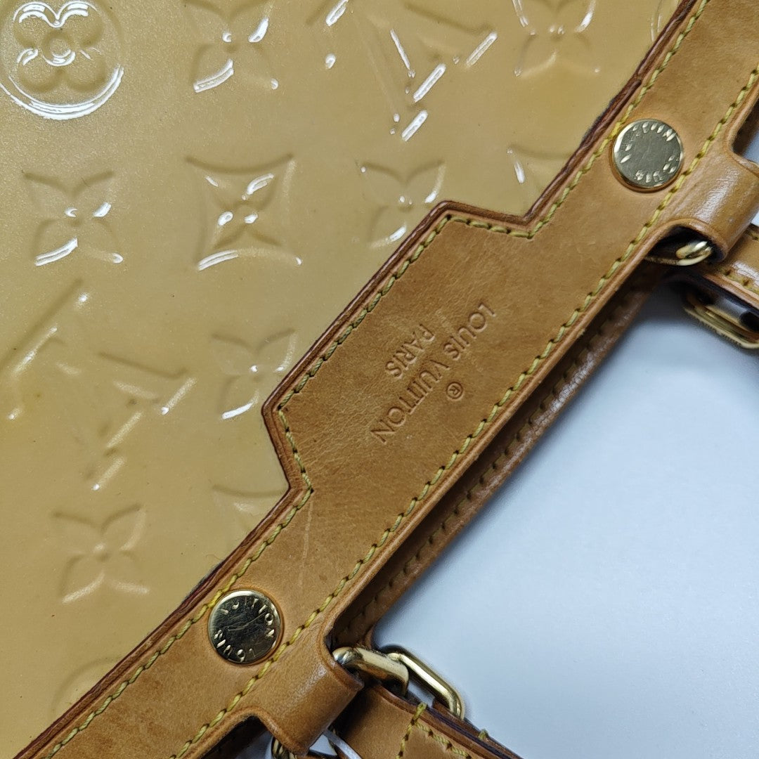 BREA MM Monogram Patent Leather Yellow
