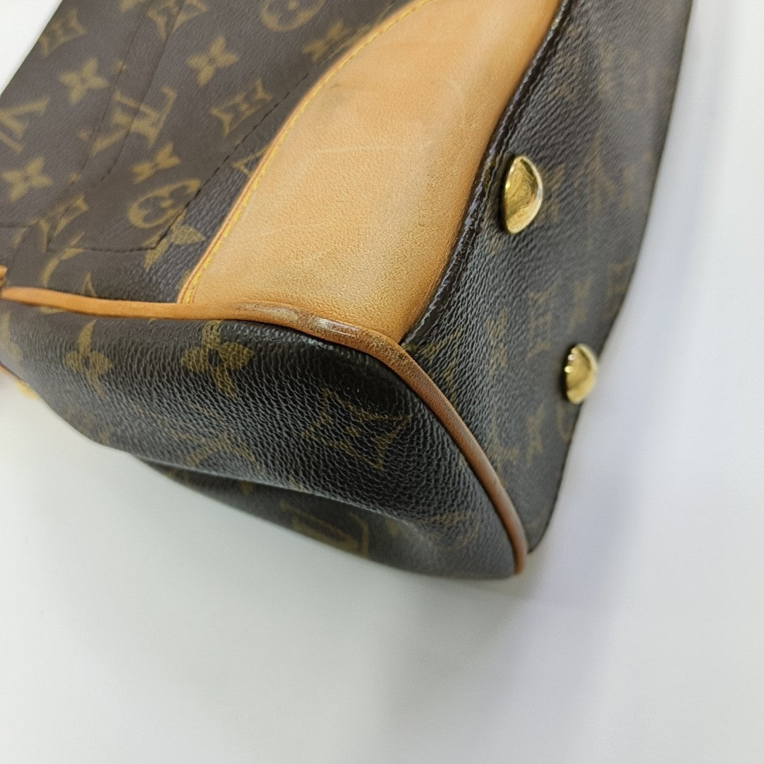 BEVERLY MM Monogram Coated Canvas Brown
