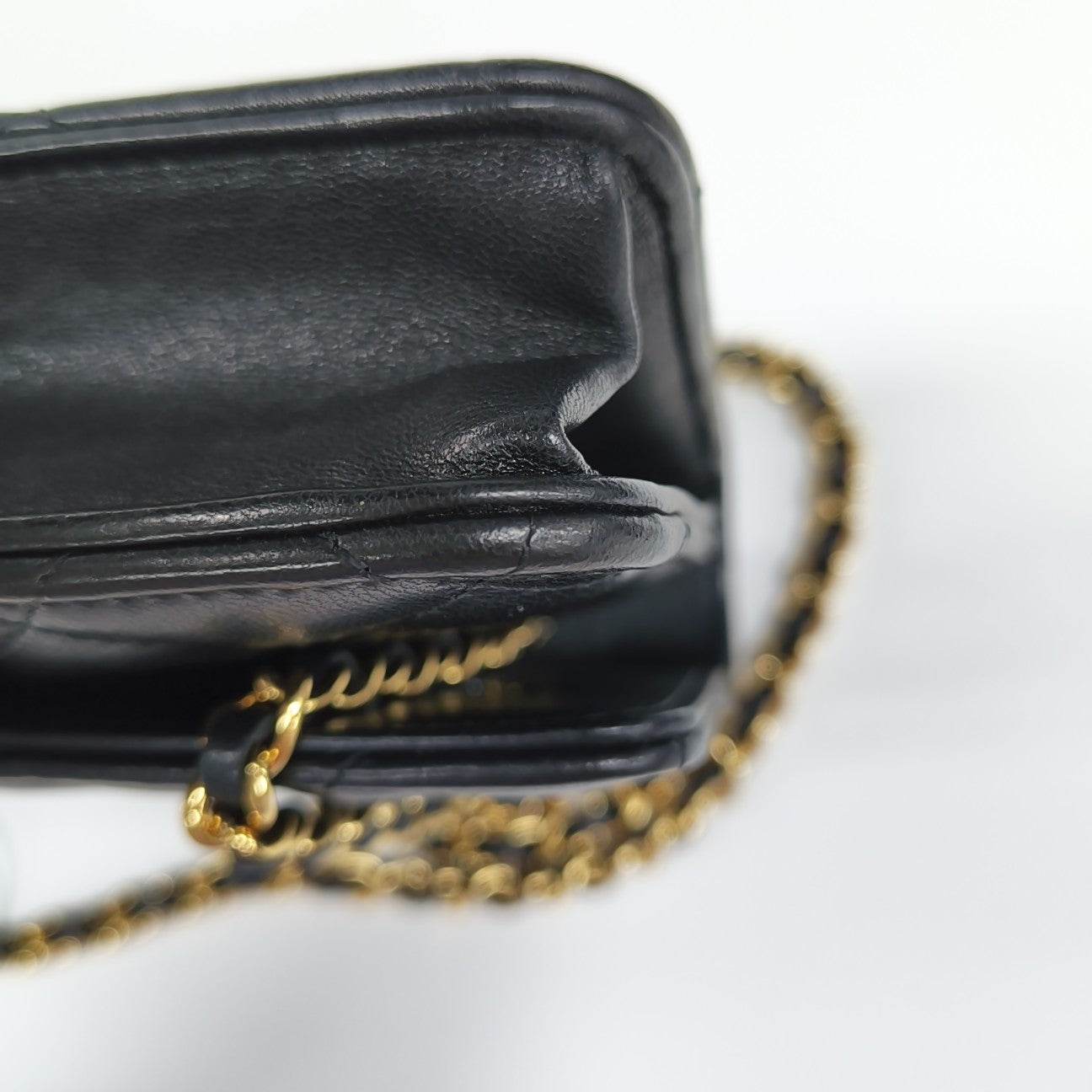 WOC Quilted Lambskin Black