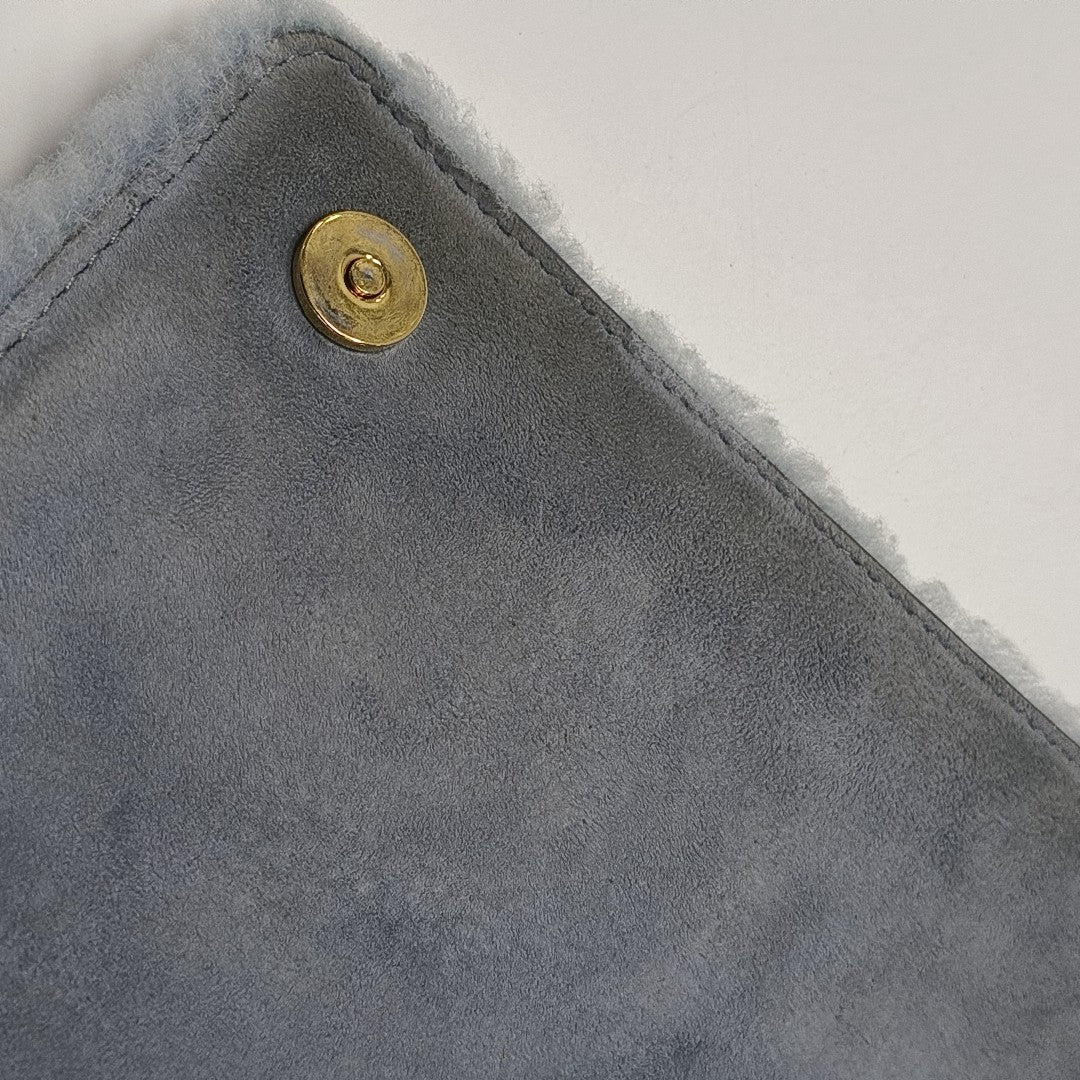 Fabric Shoulder Bag Blue