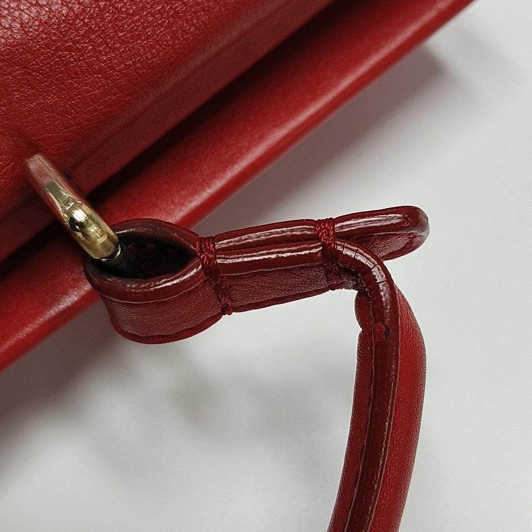 Calfskin Crossbody Bag Red