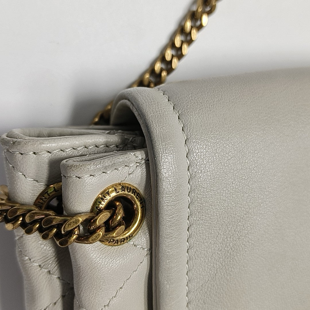 NOLITA Mini Quilted Lambskin White