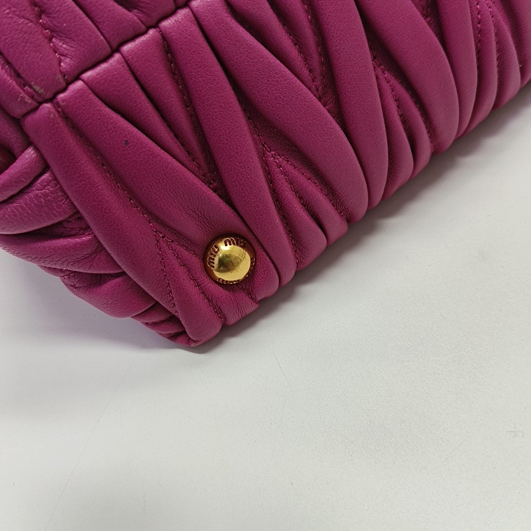 Avenue Quilted Lambskin Red