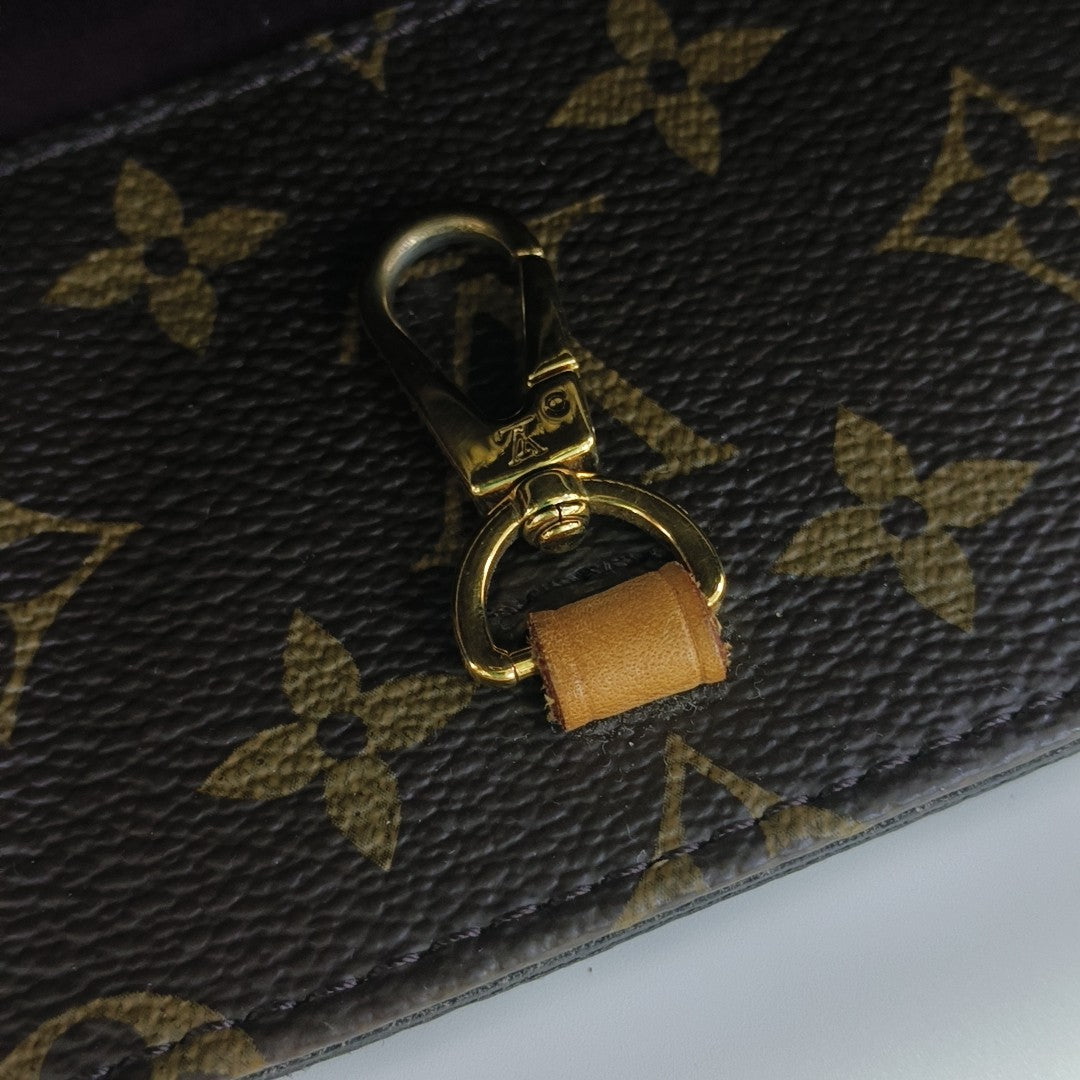 MONTAIGNE Monogram Coated Canvas Brown