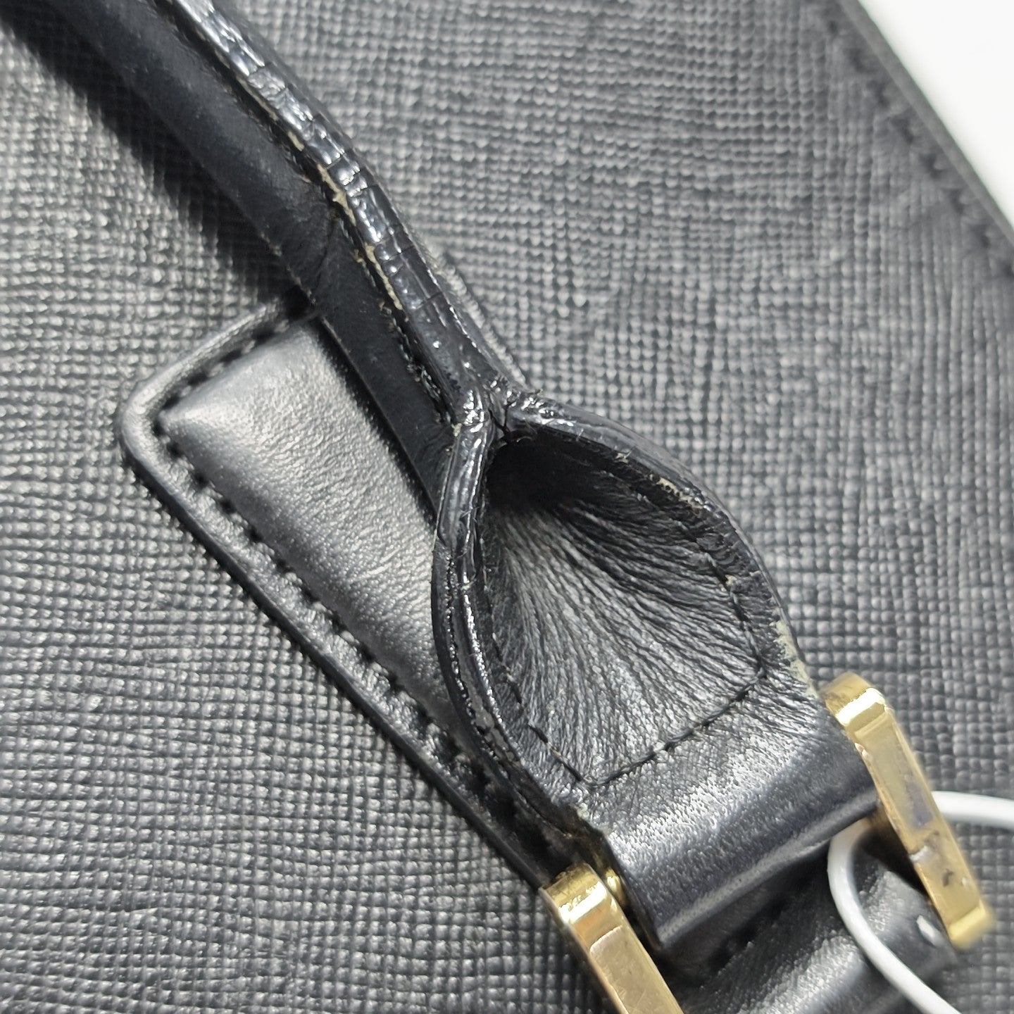 Calfskin Top Handle Bag Black