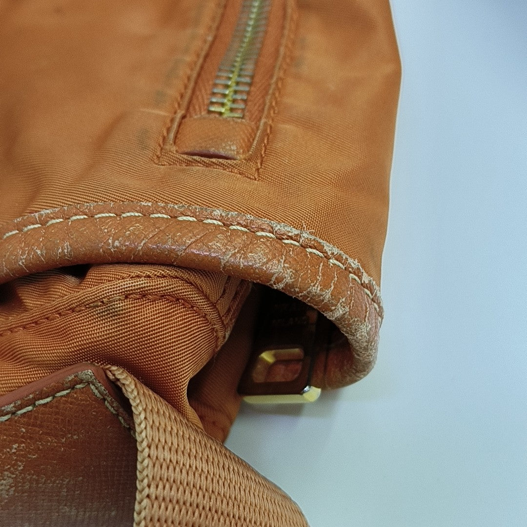 Fabric Shoulder Bag Orange