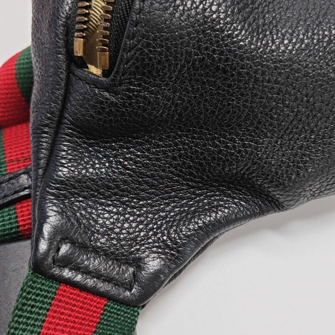 Print Large Calfskin Black