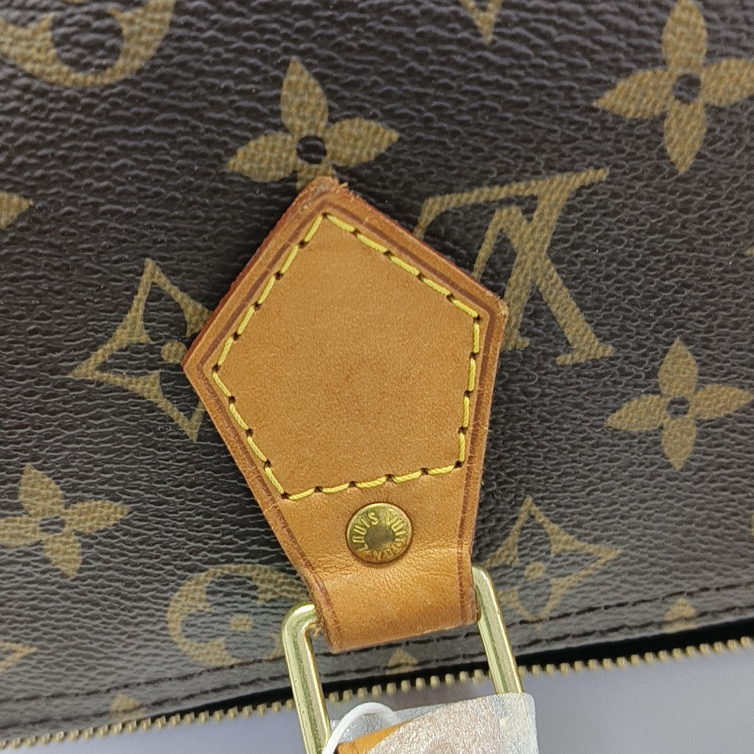 SPEEDY 30 Monogram Coated Canvas Brown