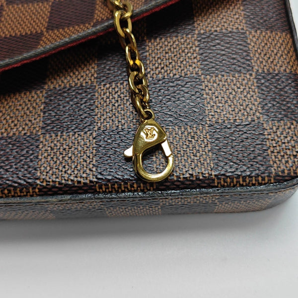 FÉLICIE Damier Ebene Coated Canvas Brown