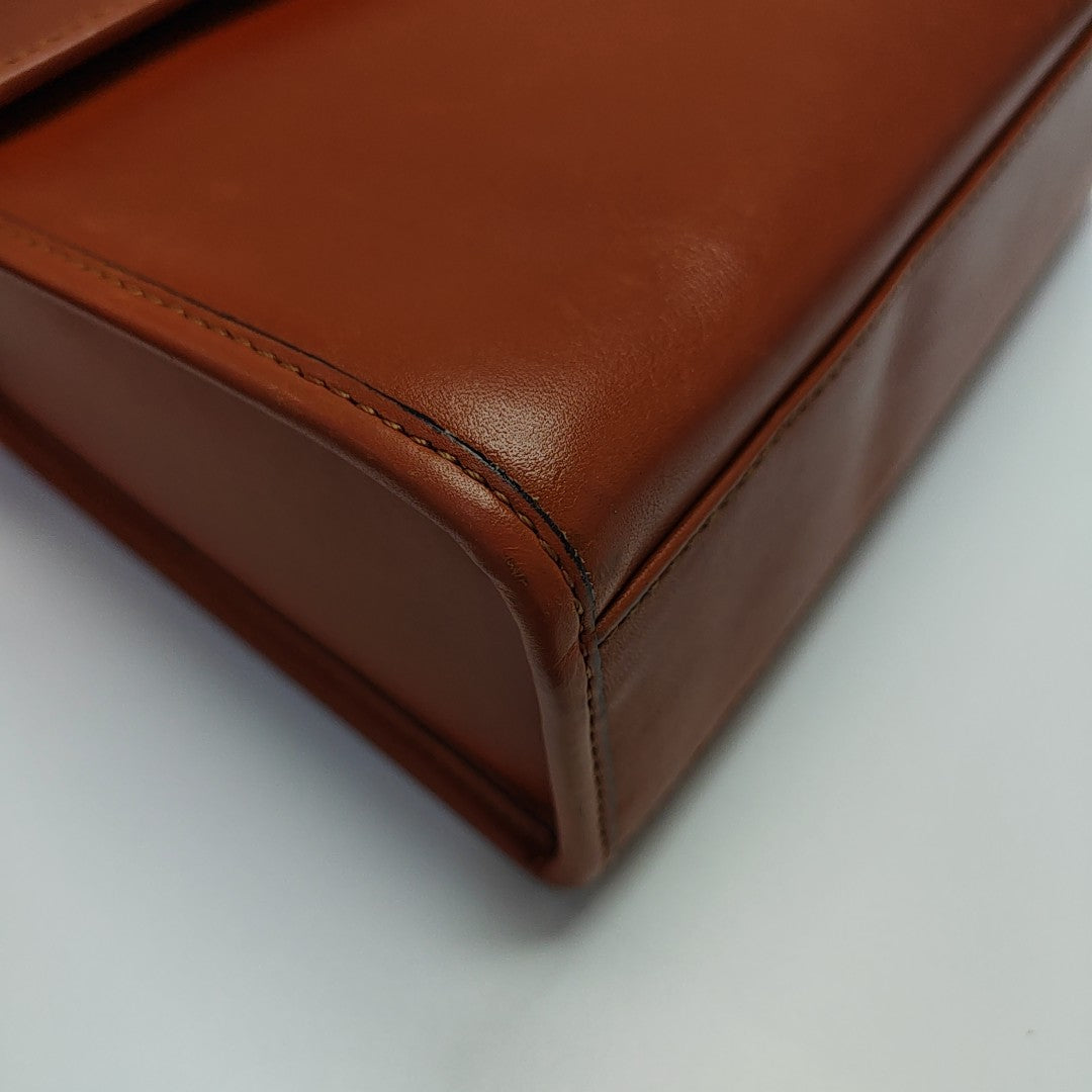Calfskin Shoulder Bag Brown