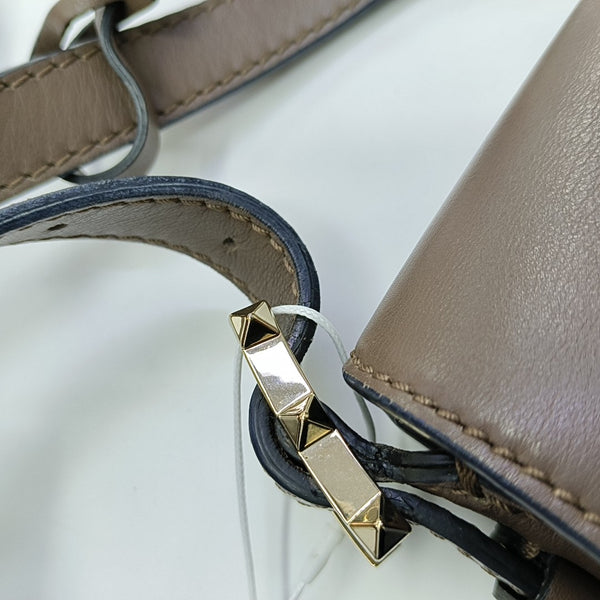 Calfskin Shoulder Bag Gray