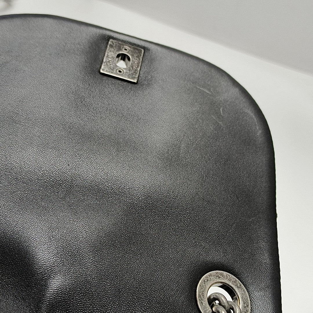 Quilted Lambskin Backpack Black