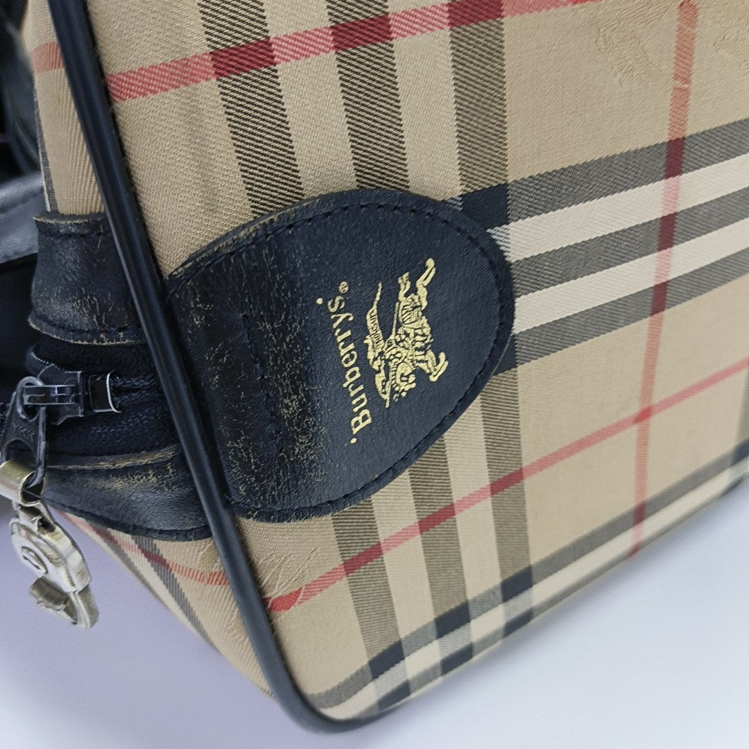 Canvas Top Handle Bag Beige