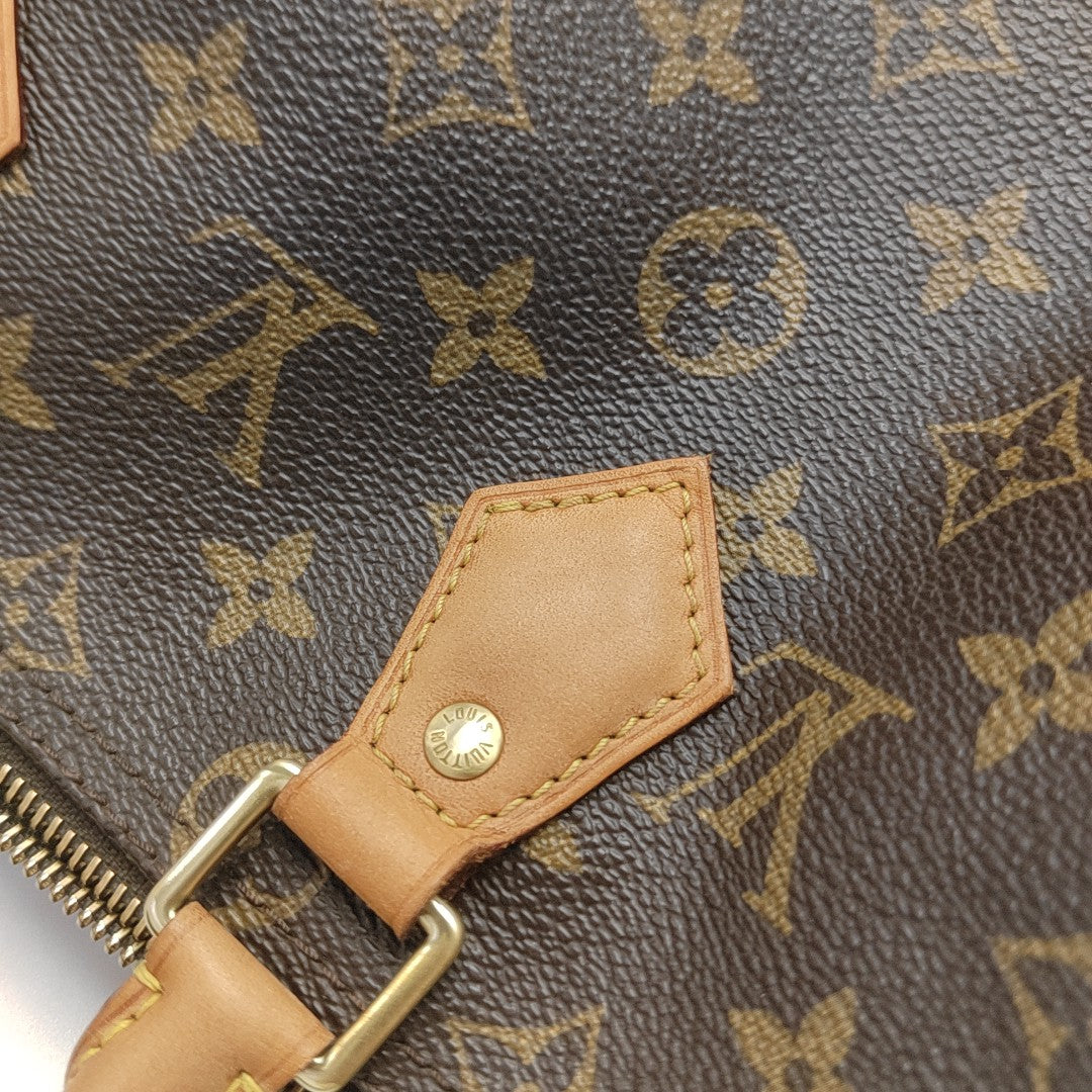 SPEEDY 25 Monogram Coated Canvas Brown