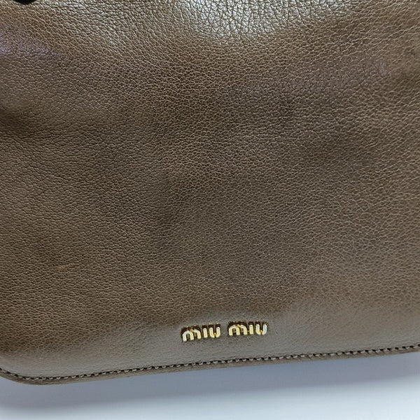 Calfskin Shoulder Bag Brown