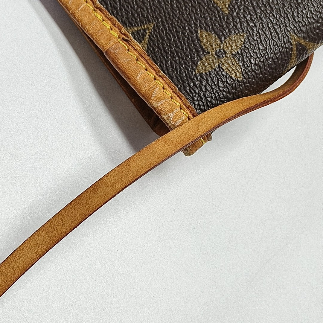 NEVERFULL GM Monogram Coated Canvas Brown