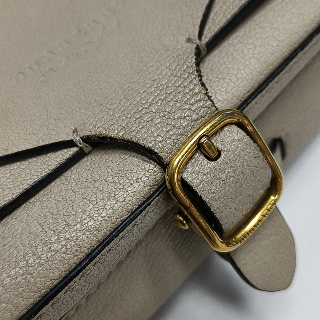 Square Stone Calfskin Beige