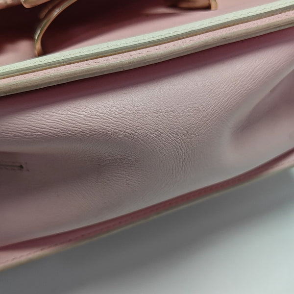 Leather Shoulder Bag Pink
