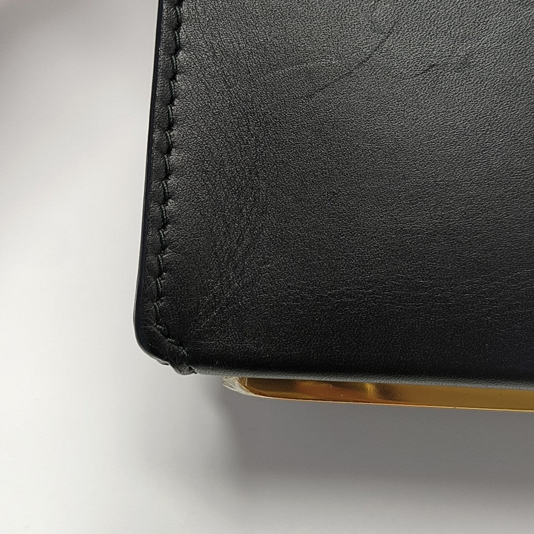 Padlock Work Calfskin Black