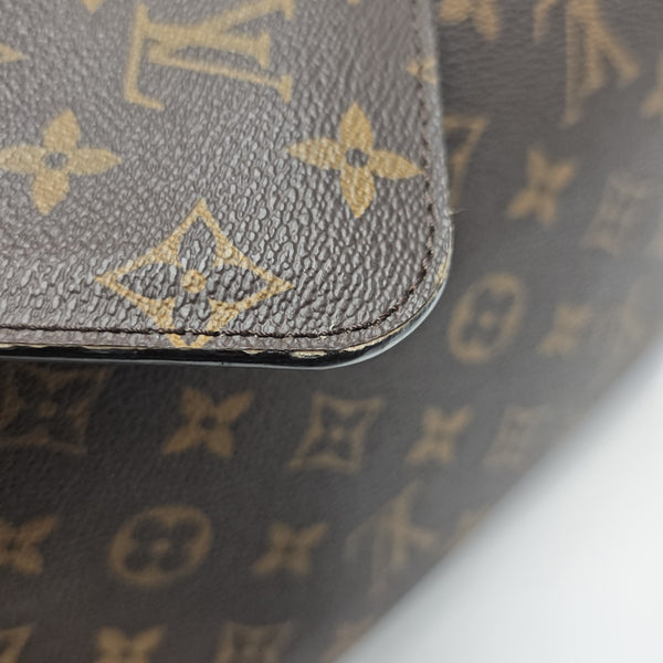 NEVERFULL MM Monogram Coated Canvas Brown