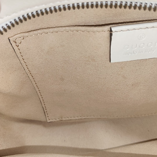 GG Marmont Small Quilted Calfskin White