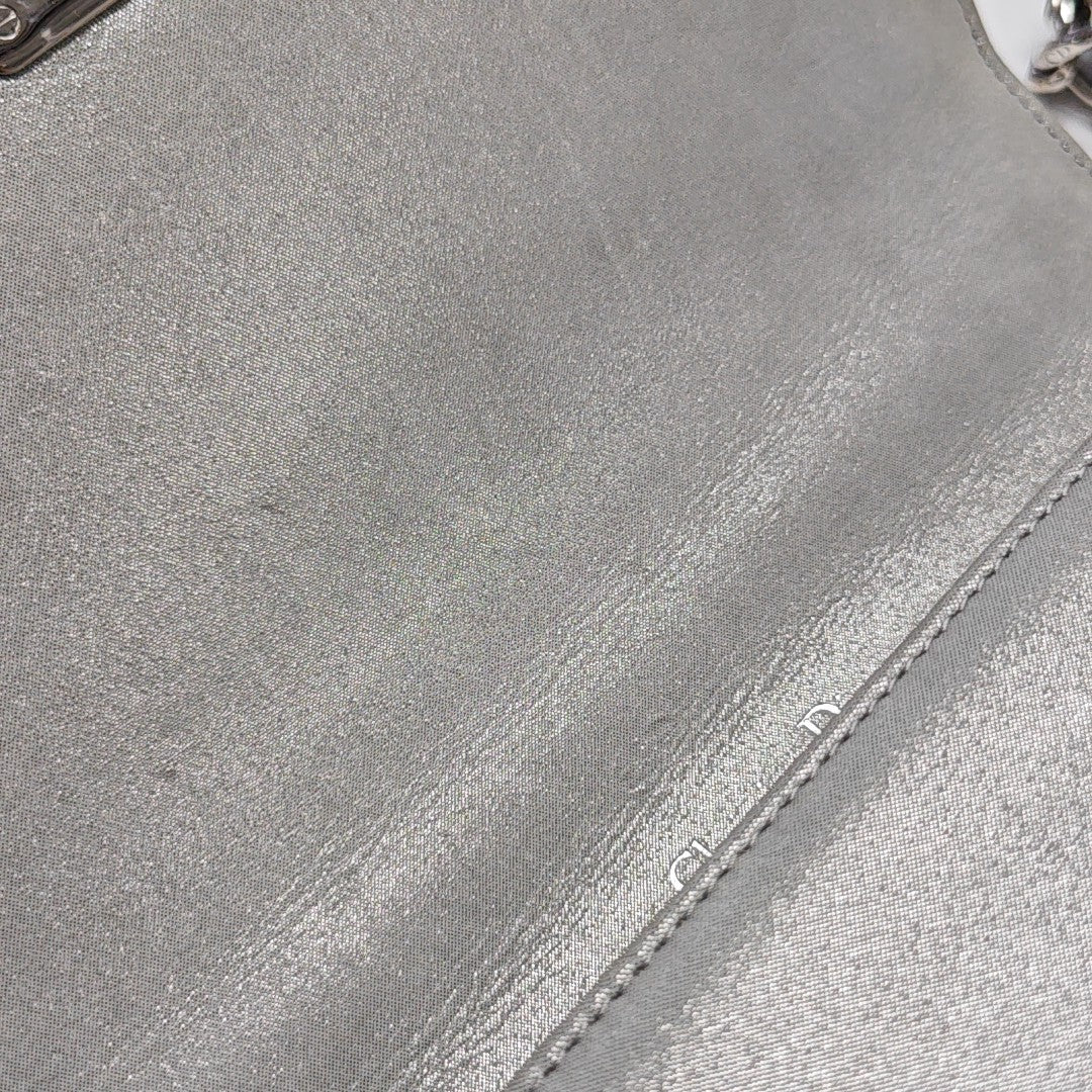 Diorama Small Cannage Calfskin Silver