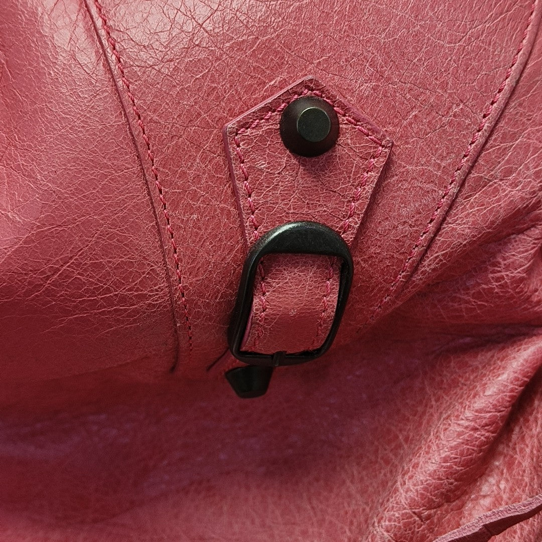 Pompon Bag Calfskin Pink