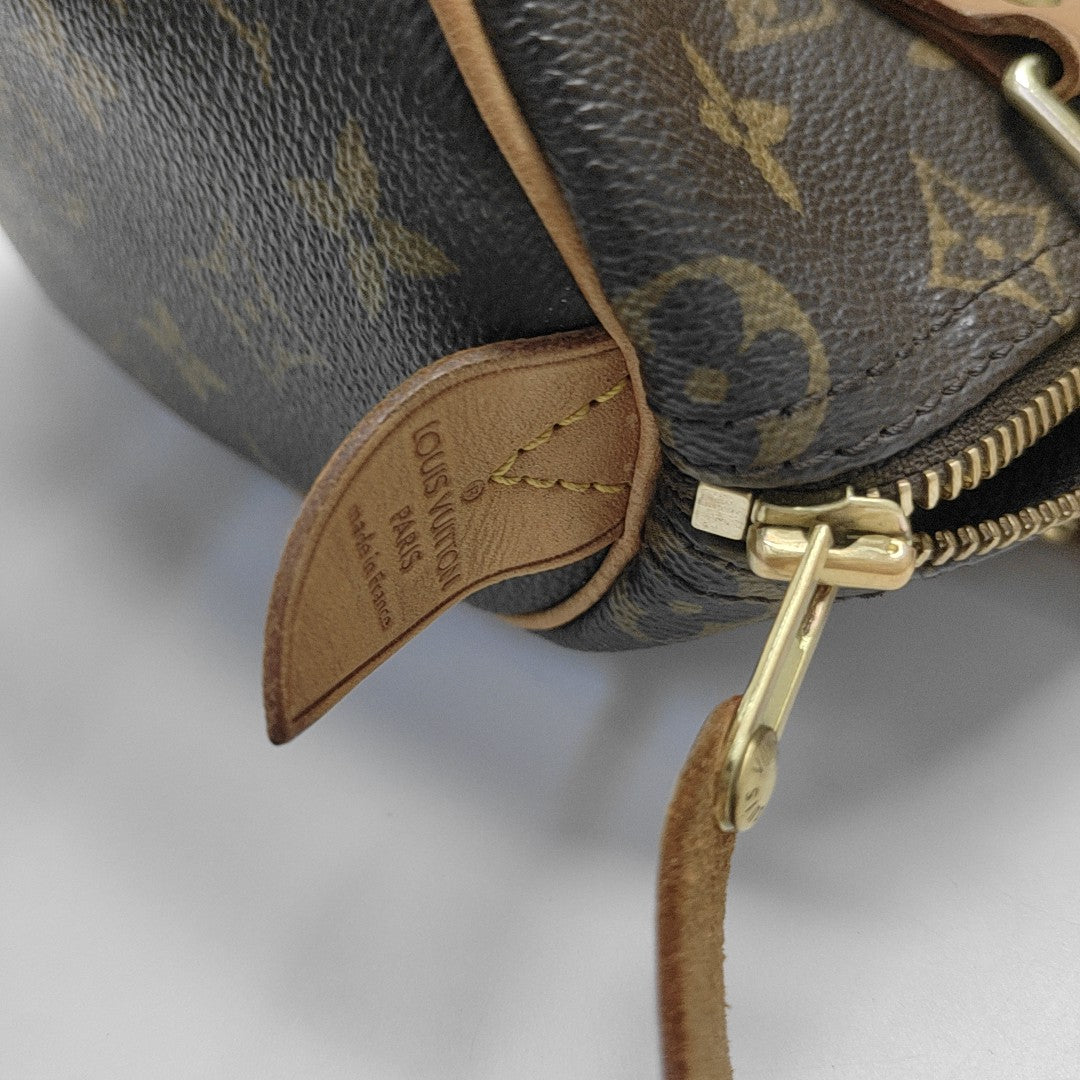 SPEEDY 25 Monogram Coated Canvas Brown