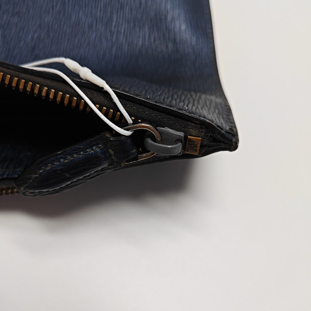 Calfskin Clutch Blue