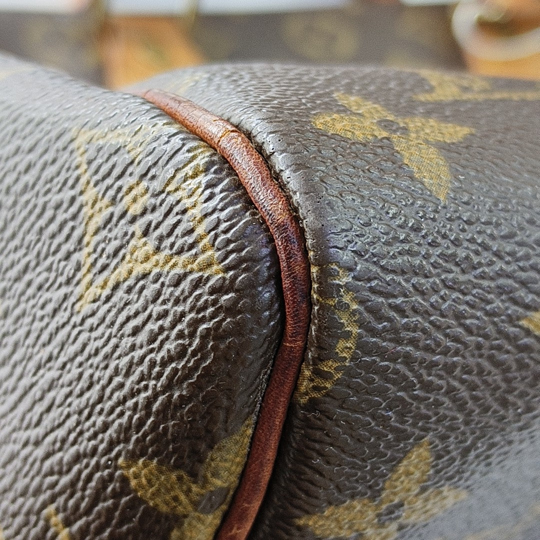 SPEEDY 35 Lona Revestida Monogram Marrón