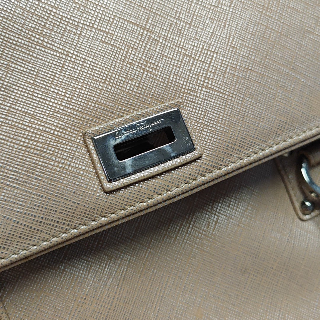 Calfskin Top Handle Bag Pink