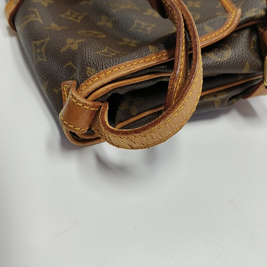 SAUMUR Monogram Coated Canvas Brown