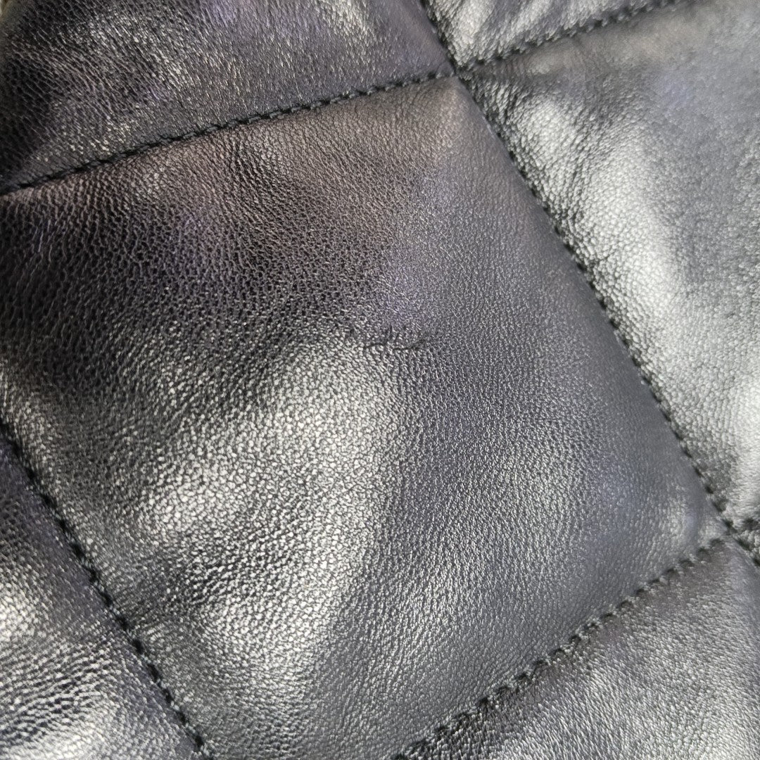 CHANEL 19 Large Quilted Lambskin Black
