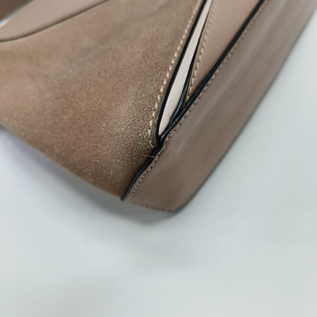 Puzzle Small Calfskin Beige