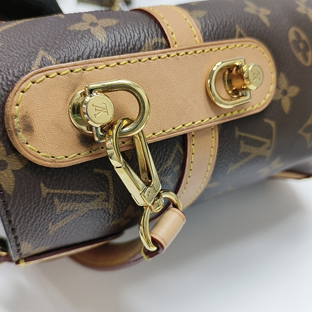 DUFFLE Monogram Coated Canvas Brown