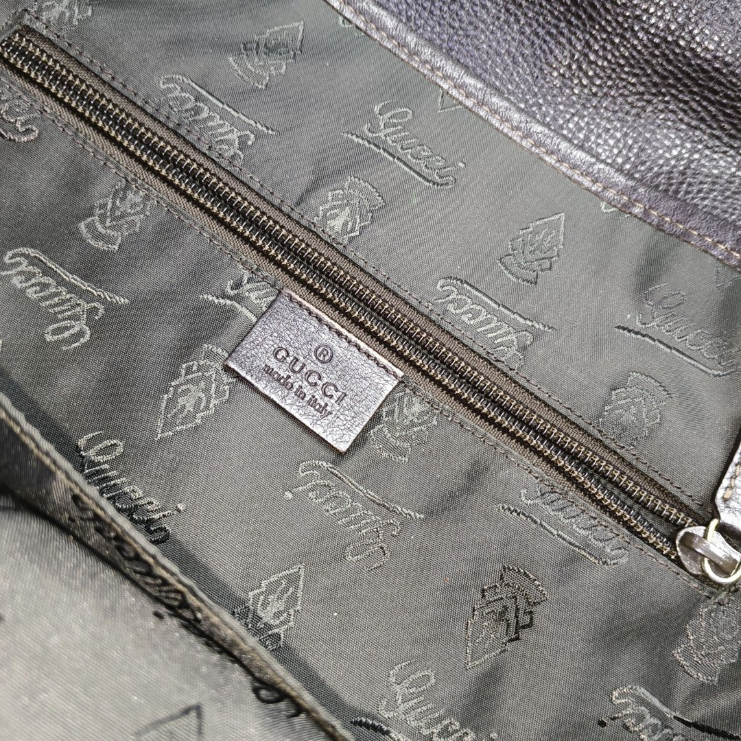 GG Imprime Monogram Calfskin Brown