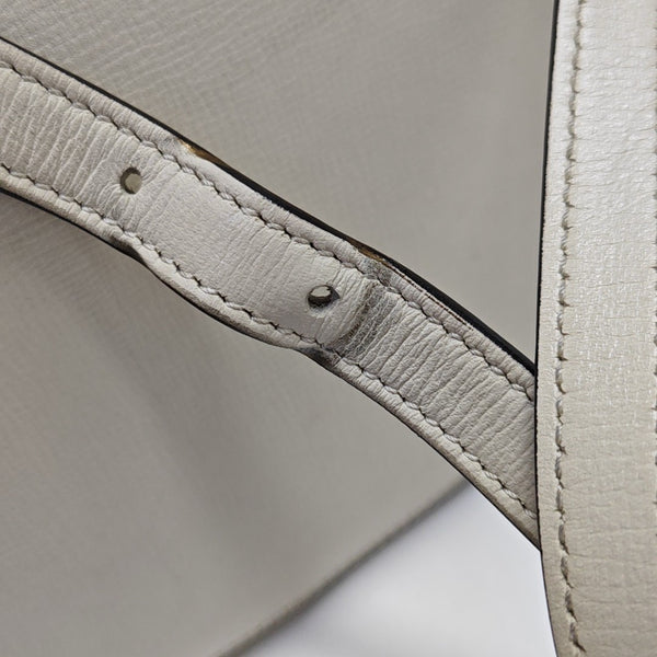 Horsebit 1955 Small Monogram Calfskin White